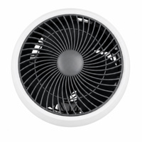 Ventilateur de table intelligent à pince en métal, alimenté par batterie, style nordique, avec minuterie tactile et poignée de transport, pour le travail et le salon