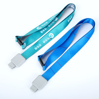 Cordons de sécurité personnalisés en polyester avec logo imprimé sur mesure, porte-badge rétractable et porte-carte d'identité