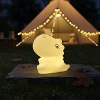 Lampe de chevet pour enfants en silicone avec capteur tactile, changement de couleur LED, rechargeable, forme d'animal, lampe de chevet pour bébé, lampe de nuit en forme de dinosaure