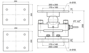 เวทด์ วีอิ้ง สำหรับเซ็นเซอร์วัดน้ำหนักแบบโหลดเซลล์ รุ่น CDUP-15t ของบริษัท Bongshin ประเทศเกาหลี - Product Image 4