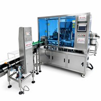 Machine de remplissage électrique entièrement automatique certifiée GMP avec moteur pour poudres et liquides en petites fioles Garantie 1 an