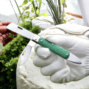 Couteau pliant pour greffage, acier inoxydable, manche en plastique, coupe-ramures pour semis de jardin, lame pour pépinière, outil d'élagage K5134N - Product Image 3