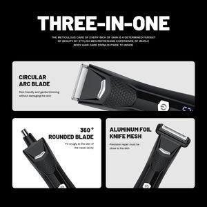 Bikini <span class=keywords><strong>Trimmer</strong></span> per gli uomini indolore impermeabile rasoio elettrico lamina rasoio per la gamba, <span class=keywords><strong>corpo</strong></span> Cordless palla <span class=keywords><strong>Trimmer</strong></span> per gli uomini - Product Image 2