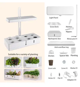 JNC-Mini Kit de jardín de hierbas para interior, plantas led de buena calidad para el hogar, jardín inteligente hidropónico para plantas