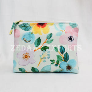 Gran oferta, bolsas de cosméticos de algodón y lino personalizadas, bolsos de viaje para mujer, Moq bajo, OEM, ODM, aceptar - Product Image 3