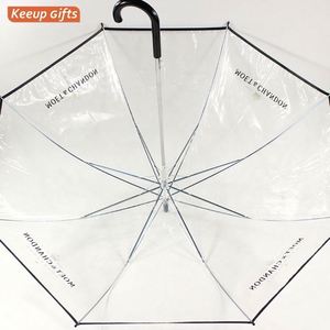 Parapluie transparent publicitaire avec impression personnalisée, parapluie de pluie promotionnel pour enfants et adultes, fournisseur chinois - Product Image 4
