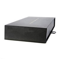 Emballage vide en carton noir mat avec impression de logo personnalisé, boîtes d'emballage pour les bandes abdominales, accessoire pour le modelage du corps, 50 unités
