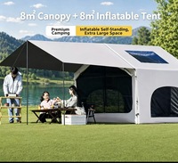 Tente gonflable d'extérieur, tente pop-up portable en tissu Oxford pour les voyages, tente de camping à une seule porte