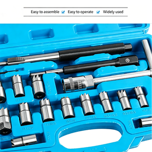 Kit de 17 Piezas de Alta Calidad para Limpiar y Rectificar Asientos de <span class=keywords><strong>Inyectores</strong></span> Diésel, de Acero al Carbono, para <span class=keywords><strong>Reparación</strong></span> de Motores Diésel - Product Image 2