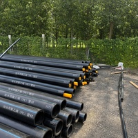 Tuyau d'eau en HDPE durable PE100, tuyau de pression pour l'irrigation et l'alimentation en eau, paroi intérieure lisse, anti-calcaire, résistant à la corrosion