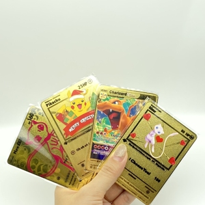 2025การ์ดโปเกมอนโลหะสำหรับการต่อสู้รุ่น1st Vmax Pikachu Charizard Basic Blastoise/Tag TM - Product Image 2