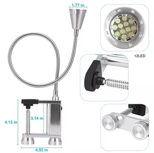 360 degrés Flexible col de cygne BBQ lumières météo aluminium 12 LED Super lumineux <span class=keywords><strong>Barbecue</strong></span> Grill lumière avec aimant - Product Image 3