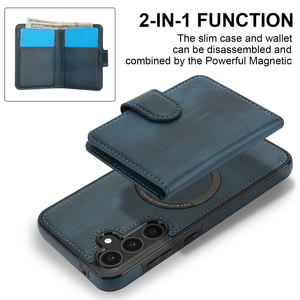 2 in 1 supporto per auto con ricarica wireless cover posteriore per <span class=keywords><strong>Samsung</strong></span> <span class=keywords><strong>s</strong></span> <span class=keywords><strong>21</strong></span> S22 S23 S24 <span class=keywords><strong>custodia</strong></span> per telefono a portafoglio staccabile per Pixel 8A - Product Image 5