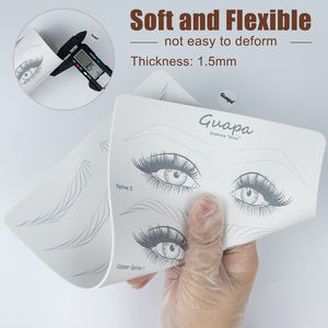 Cejas de silicona realistas personalizadas preimpresas patrón de trazos de pelo látex ayuda para cejas práctica piel blanca para Pmu Ombre tatuaje de cejas - Product Image 4