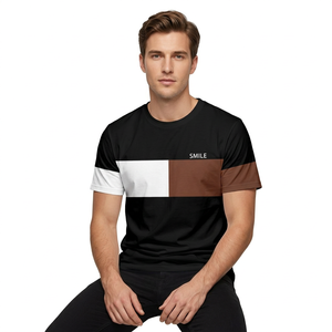T-shirt rayé tricoté pour homme, décontracté et tendance, à manches courtes, idéal pour l'été, design respirant - Product Image 4