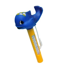 Thermomètre de <span class=keywords><strong>piscine</strong></span> extérieure en plastique, animaux flottants, <span class=keywords><strong>canard</strong></span> jaune, taureau, baleine, tortue - Product Image 3