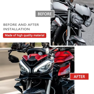 Para <span class=keywords><strong>Triumph</strong></span> <span class=keywords><strong>Street</strong></span> <span class=keywords><strong>Triple</strong></span> 765 RS 765 <span class=keywords><strong>S</strong></span> 2017-2025 accesorios de motocicleta alerón de ala fija Downforce carenado de hoja delantera - Product Image 5