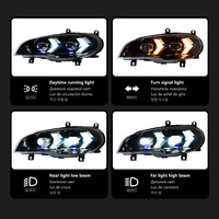 Projecteur LED avec clignotants DRL en forme de flèche pour phare BMW E70, pour X5 E70 2007-2013, mise à niveau avant modifiée, ODM d'usine