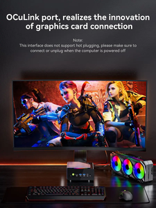 GMKtec NucBox K12 Gaming Mini PC AMD Ryzen 7 H 255 OCuLink USB4 2*DDR5 <strong>3</strong>*PCIe 2*2.5G LAN RGB Desktop <strong>Computer</strong> Win11 WiFi6E - Product Image 5