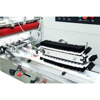 Machine d'emballage automatique horizontale pour coussins, type flow pack, pour aliments et produits de consommation quotidienne