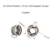 Écrou de conversion de précision pour photographie, écrou de couplage métallique pour appareil photo, connecteur à dégagement rapide ou accessoires pour stabilisateur vidéo