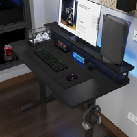 Bureau debout télescopique en métal modulaire en bois résistant aux rayures, ergonomie, hauteur réglable, table électrique à levage