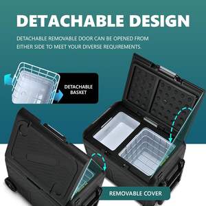 Euhomy автомобильные аксессуары небольшой автомобильный холодильник портативный холодильник с морозильной камерой 12 В автомобильный холодильник для кемпинга/грузовика - Product Image 4