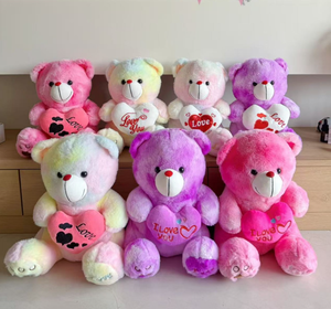 Orsacchiotto di Peluche a Forma di Cuore LOVE per Fidanzata Bambini Regalo Giocattolo di Peluche - Product Image 1