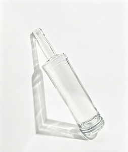 Botella de Vidrio Alta de Lujo Minimalista, Económica y de Primera Calidad, Imprescindible, de 500ml, 700ml, 750ml para Licores, Brandy, <span class=keywords><strong>Bourbon</strong></span> de Producción Limitada - Product Image 4