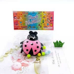 Produits mignons en gros, design créatif, jouets anti-stress Taba Mochi, jouets à presser en TPR, <span class=keywords><strong>coccinelle</strong></span> à sept étoiles, jouet à presser - Product Image 4