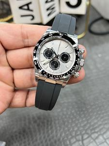 Esfera gris, esfera pequeña <span class=keywords><strong>de</strong></span> tres ojos, esfera negra, <span class=keywords><strong>reloj</strong></span> mecánico automático para hombre, movimiento 4130, <span class=keywords><strong>reloj</strong></span> automático <span class=keywords><strong>de</strong></span> lujo para hombre - Product Image 2