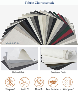 Ngoài Trời Windproof Zip Theo Dõi Điện Động Cơ Lăn Rèm - Product Image 4