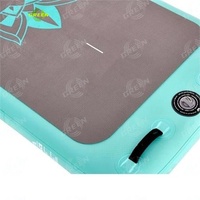 GREEN en stock Nouveau design Tapis de yoga gonflable de haute qualité Planche à pagaie gonflable flottante Plate-forme aérienne Dock de yoga
