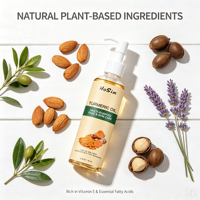 Minyak Tubuh Private Label 100ml dengan Pompa untuk Pijat Spa dan Hidrasi Mendalam untuk Semua Jenis Kulit
