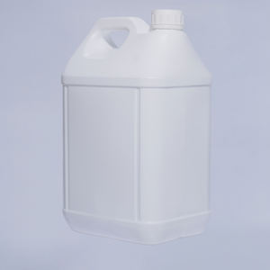 Bouteille carrée en plastique HDPE de 5 L avec poignée pour huile moteur, produits chimiques, lotions, avec bouchon à vis, impression de logo personnalisable - Product Image 5