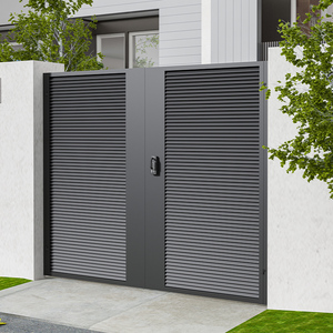 Puertas de aluminio Precio Jardín Calzada Puerta de aluminio doble Diseños - Product Image 1