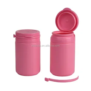 粉红色 80毫升厘米甜食品拉环瓶盖 pe 塑料瓶