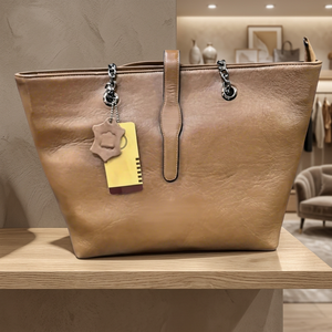 Sac à main pochette en cuir véritable imperméable de qualité supérieure pour femme, écologique, 100 % fermeture éclair, deux sangles, grand format, porté croisé - Product Image 5