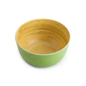 Factory Supply Medium Bamboo Fiber Eco-friendly Fruit Salad Bowl