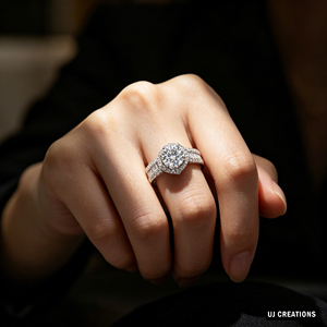 <b>Custom</b> S925|9K|14K|18K Solid Gold one carat Round Lab Grown Diamond Wedding <b>Ring</b> VVS-VS Quality Brilliant Cut <b>Ring</b> - Product Image 2