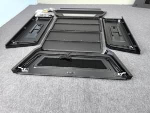 Cubierta de aluminio impermeable <span class=keywords><strong>para</strong></span> caja de camioneta Toyota Tundra 2014 en adelante, 5.5 y 6.5 pies, B2B 4x4, tipo <span class=keywords><strong>camper</strong></span>, al por mayor - Product Image 5