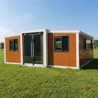 Erweiterbares Containerhaus Direkt vom Hersteller Modulares Heim Stahlrahmen Sandwichplatten Wasserdichtes Langlebiges Wohngebäude