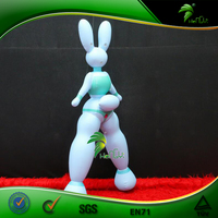 Personnage gonflable personnalisé, fille lapin gonflable, Hongyi SPH, lapin gonflable, jouet animal de dessin animé