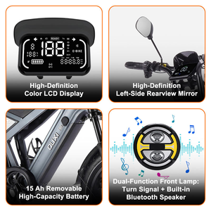 Original Factory Fat Tire Mountain Bike 7 Speed Rear Hub Motor 1000W Ebike GT20 - Product Image 5