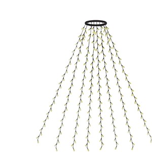 Mới dẫn vòng cây hàng đầu ánh sáng điện áp thấp năm cánh sao thác nước Cây giáng sinh treo chuỗi ánh sáng - Product Image 5