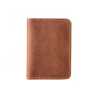 Handmade Minimalist Genuine Leather <b>Wallet</b> Crazy Horse Distressed <b>Wallets</b> <b>for</b> <b>Men</b> Gifts Card Holder - Product Image 2