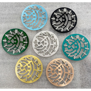 Pièces de montre à cadran creux lumineux vert de 28,5 mm, pièces de rechange modifiées compatibles avec le mouvement mécanique NH70 NH72 - Product Image 1