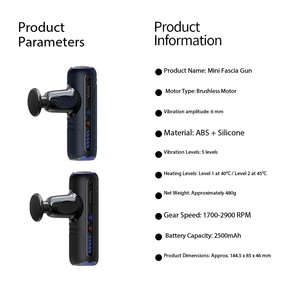<span class=keywords><strong>2026</strong></span> Nova Chegada: Mini Pistola de Massagem com Aquecimento e Vibração, 5 Níveis para Relaxamento Muscular de Corpo Inteiro - Product Image 2