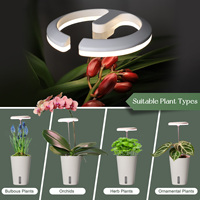 Kit de Jardinage Intérieur avec Anneau Lumineux pour Orchidées 5W Spectre Complet DC5V Auto-Arrosant CE ETL OEM ODM Disponible