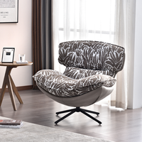 Fauteuil de bureau contemporain en cuir PU, pivotant et inclinable, pour salon, extérieur ou bureau à domicile, modèle 695